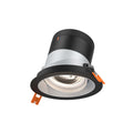 DALS Lighting - RC04-CC-35-GMBAZ-TBK - 4in Modular Downlight, 5CCT, 35 degree Beam Angle, Gimbal Reflector, Alzak, Black trim
