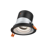 DALS Lighting - RC04-CC-35-GMBAZ-TBK - 4in Modular Downlight, 5CCT, 35 degree Beam Angle, Gimbal Reflector, Alzak, Black trim