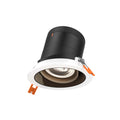 DALS Lighting - RC04-CC-35-GMBBK-TWH - 4in Modular Downlight, 5CCT, 35 degree Beam Angle, Gimbal Reflector, Black, White trim
