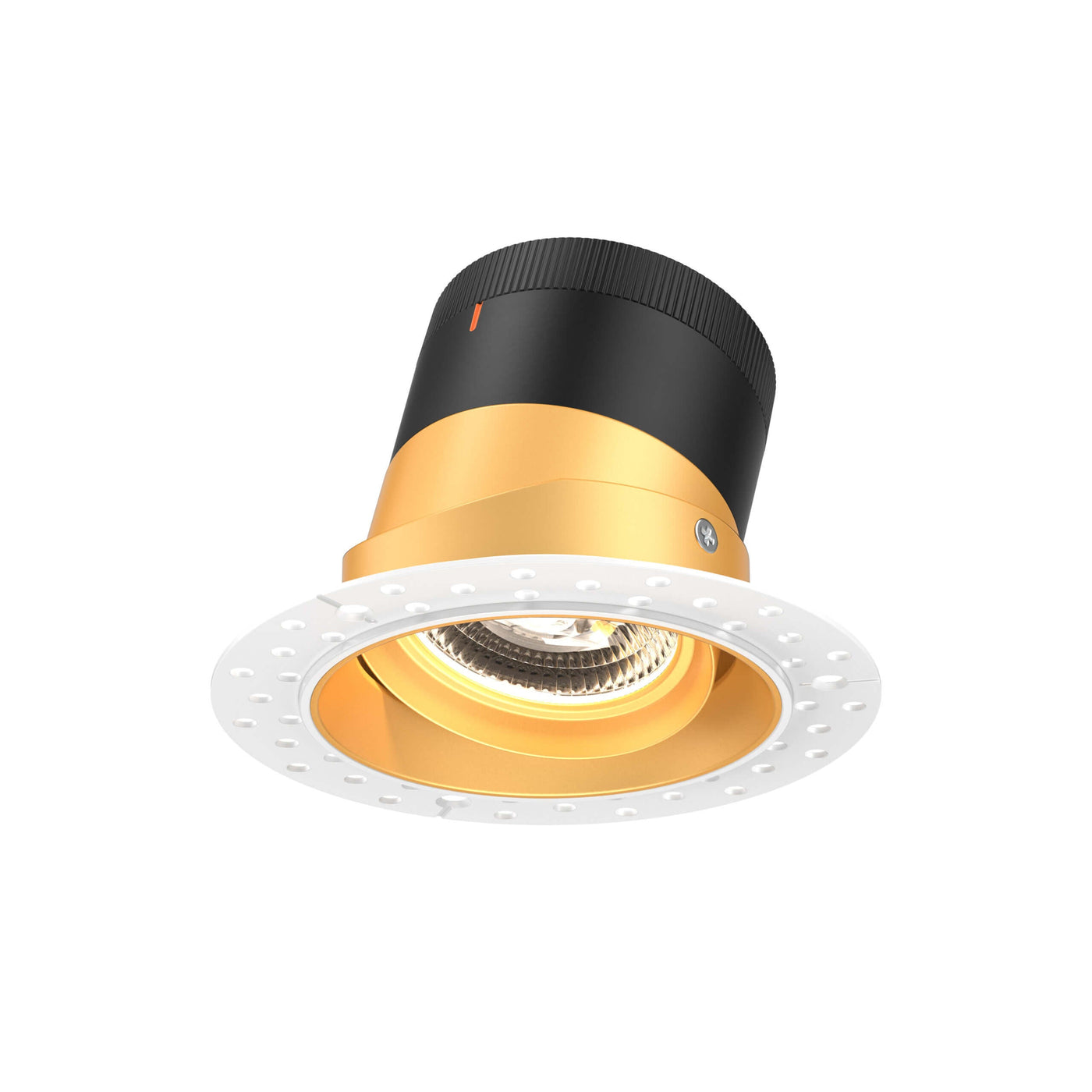 DALS Lighting - RC04-CC-35-GMBGD-TL - 4in Modular Downlight, 5CCT, 35 degree Beam Angle, Gimbal Reflector, Gold, Trimless