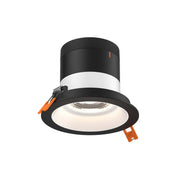 DALS Lighting - RC04-CC-35-RGWH-TBK - 4in Modular Downlight, 5CCT, 35 degree Beam Angle, Regressed, White, Black Trim