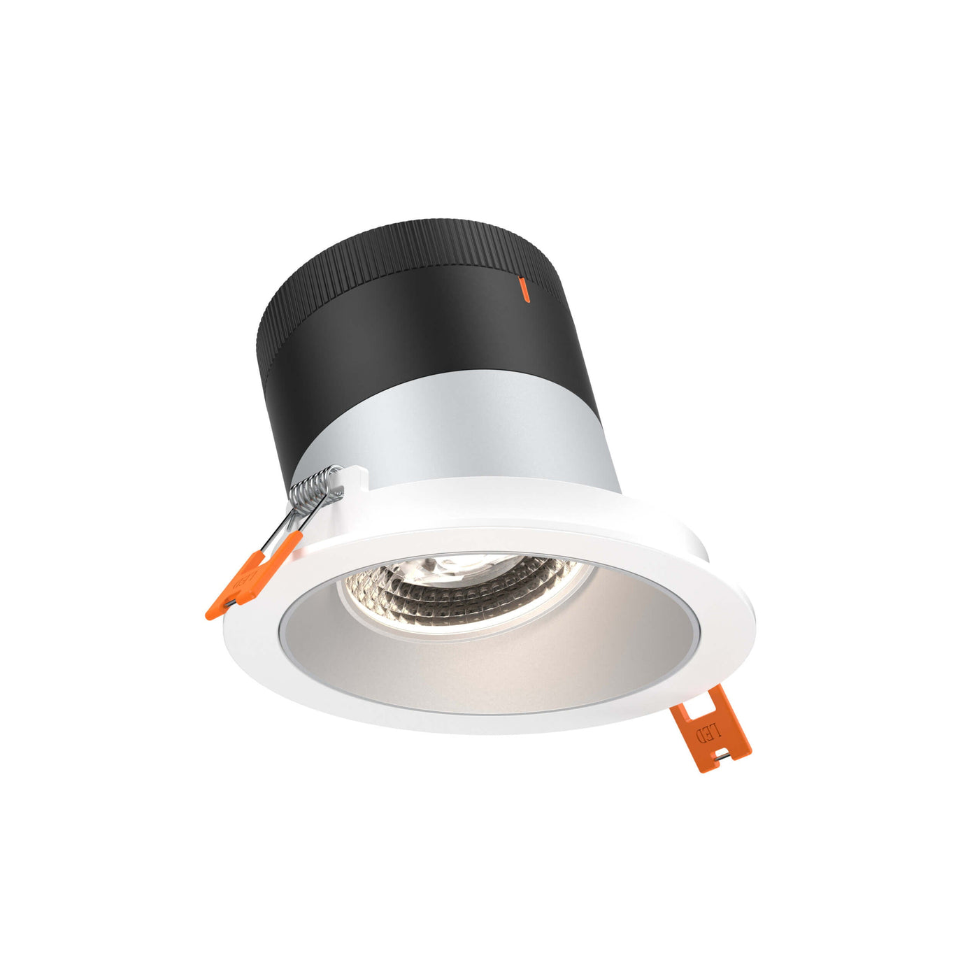 DALS Lighting - RC04-CC-35-SLAZ-TWH - 4in Modular Downlight, 5CCT, 35 degree Beam Angle, Slope Ceiling, Alzak, White Trim