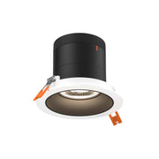 DALS Lighting - RC04-CC-60-RGBK-TWH - 4in Modular Downlight, 5CCT, 60 degree Beam Angle, Regressed, Black, White Trim