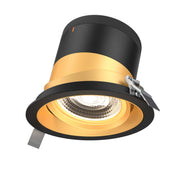 DALS Lighting - RC06-CC-20-GMBGD-TBK - 6in Modular Downlight, 5CCT, 20 degree Beam Angle, Gimbal Reflector, Gold, Black trim