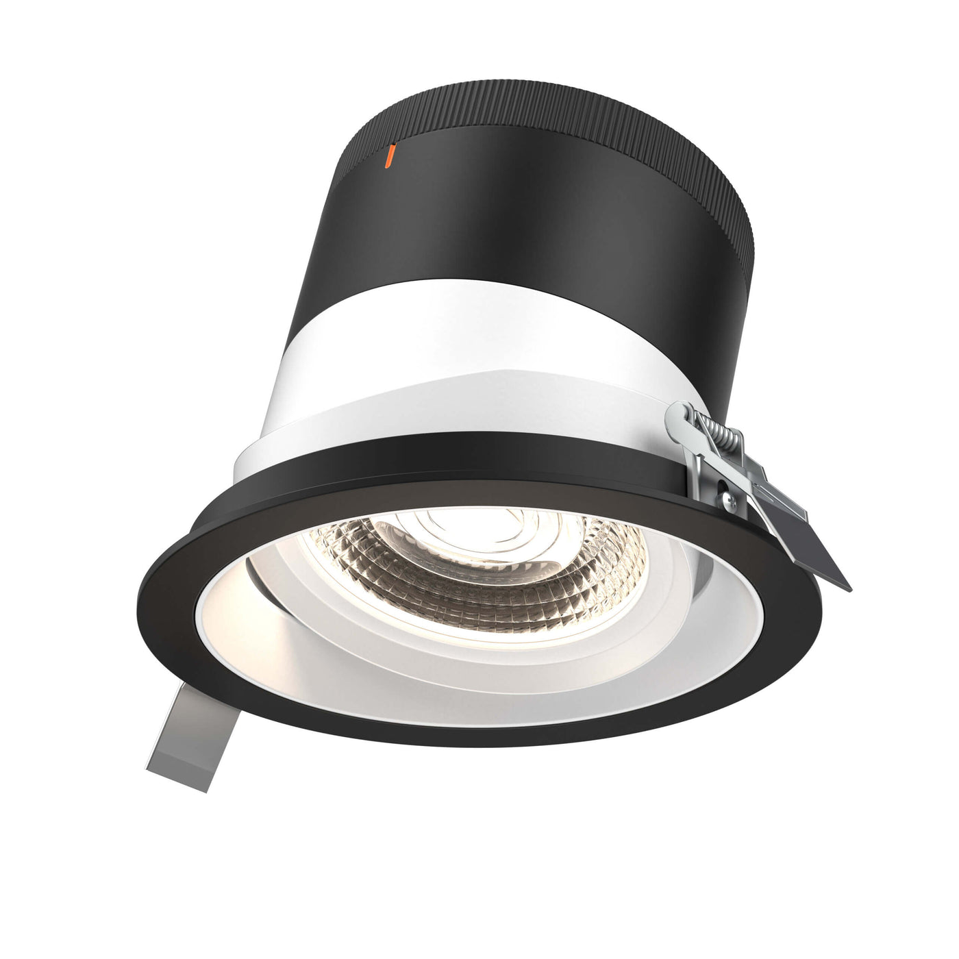 DALS Lighting - RC06-CC-20-GMBWH-TBK - 6in Modular Downlight, 5CCT, 20 degree Beam Angle, Gimbal Reflector, White, Black trim