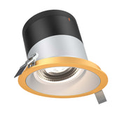 DALS Lighting - RC06-CC-20-SLAZ-TGD - 6in Modular Downlight, 5CCT, 20 degree Beam Angle, Slope Ceiling, Alzak, Gold Trim