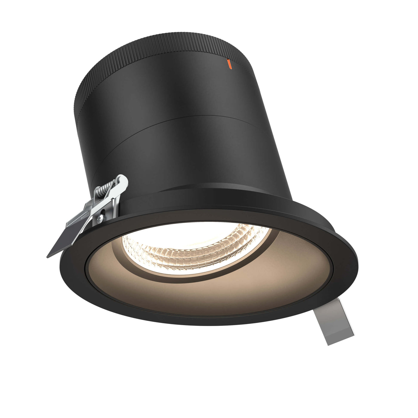 DALS Lighting - RC06-CC-20-SLBK-TBK - 6in Modular Downlight, 5CCT, 20 degree Beam Angle, Slope Ceiling, Black, Black Trim