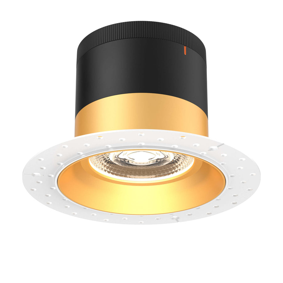 DALS Lighting - RC06-CC-35-RGGD-TL - 6in Modular Downlight, 5CCT, 35 degree Beam Angle, Regressed, Gold,Trimless