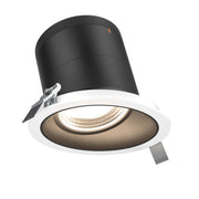 DALS Lighting - RC06-CC-35-SLBK-TWH - 6in Modular Downlight, 5CCT, 35 degree Beam Angle, Slope Ceiling, Black, White Trim