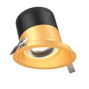 DALS Lighting - RC06-CC-35-SLGD-TGD - 6in Modular Downlight, 5CCT, 35 degree Beam Angle, Slope Ceiling, Gold, Gold Trim