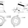 DALS Lighting - RC06-CC-35-SLWH-TWH - 6in Modular Downlight, 5CCT, 35 degree Beam Angle, Slope Ceiling, White, White Trim