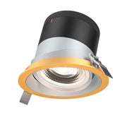 DALS Lighting - RC06-CC-60-GMBAZ-TGD - 6in Modular Downlight, 5CCT, 60 degree Beam Angle, Gimbal Reflector, Alzak, Gold trim
