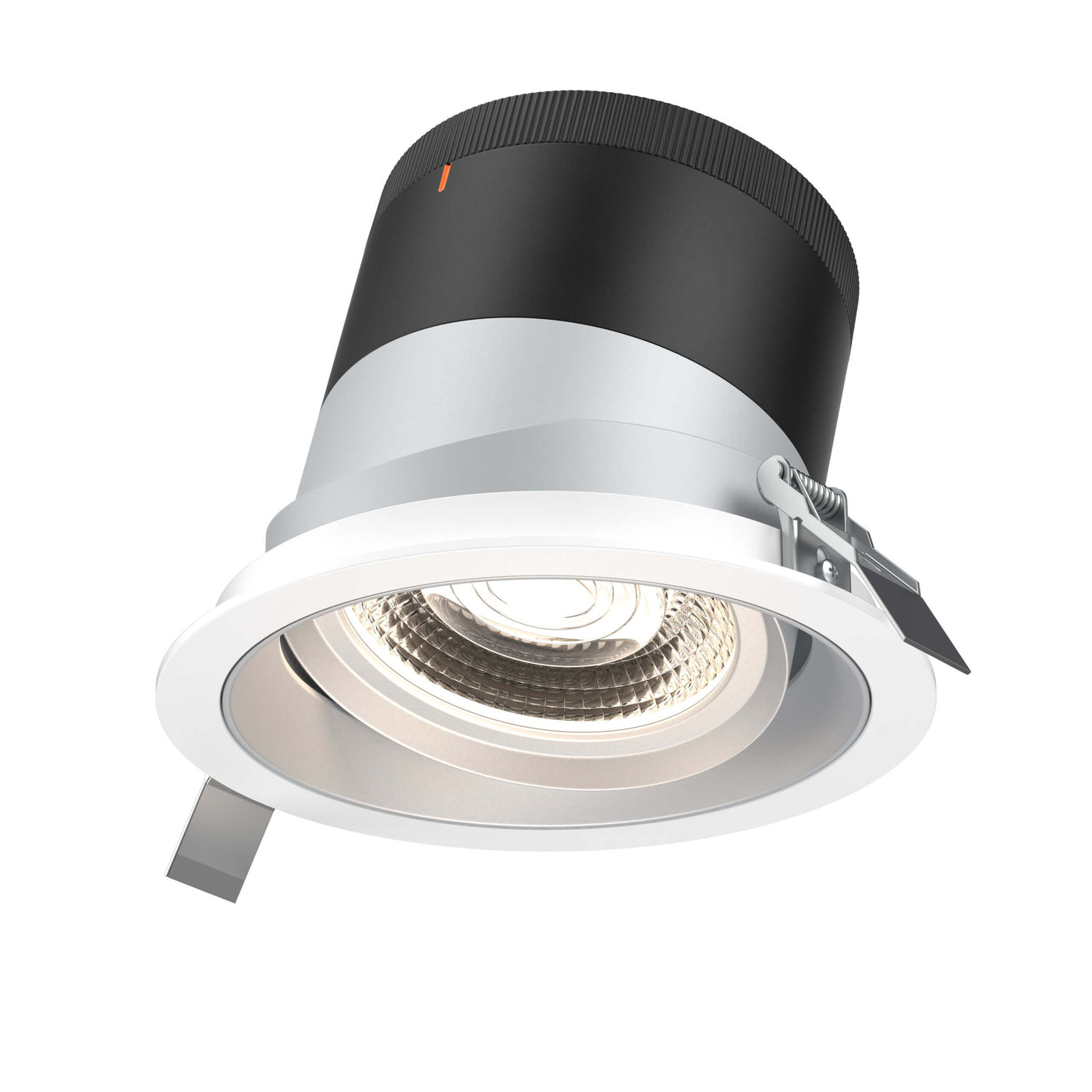 DALS Lighting - RC06-CC-60-GMBAZ-TWH - 6in Modular Downlight, 5CCT, 60 degree Beam Angle, Gimbal Reflector, Alzak, White trim
