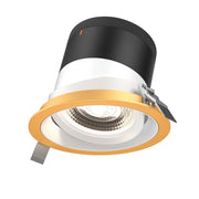 DALS Lighting - RC06-CC-60-GMBWH-TGD - 6in Modular Downlight, 5CCT, 60 degree Beam Angle, Gimbal Reflector, White, Gold trim