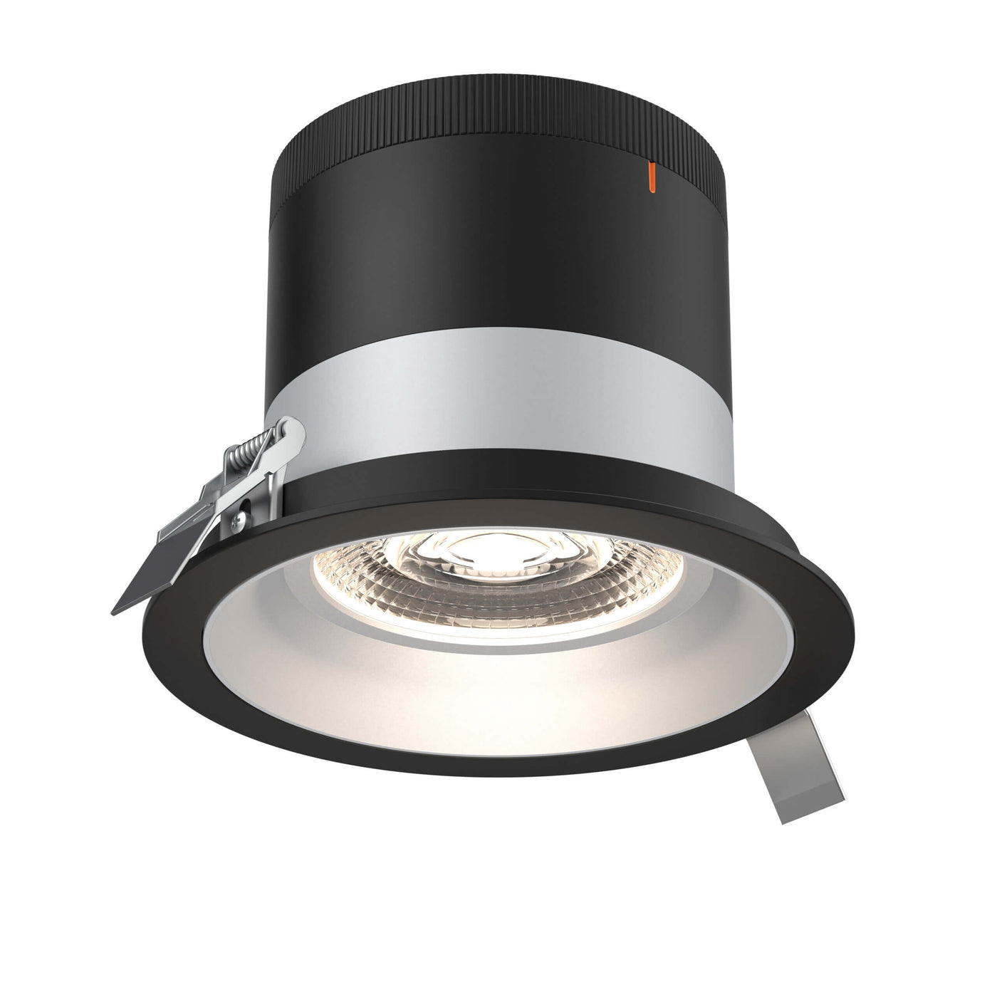 DALS Lighting - RC06-CC-60-RGAZ-TBK - 6in Modular Downlight, 5CCT, 60 degree Beam Angle, Regressed, Alzak, Black Trim