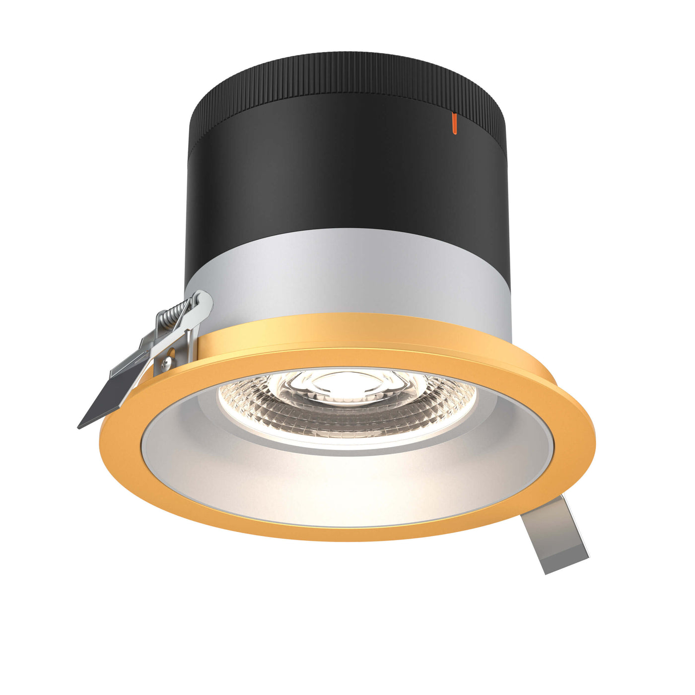 DALS Lighting - RC06-CC-60-RGAZ-TGD - 6in Modular Downlight, 5CCT, 60 degree Beam Angle, Regressed, Alzak, Gold Trim