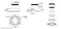 DALS Lighting - RC06-CC-60-RGGD-TL - 6in Modular Downlight, 5CCT, 60 degree Beam Angle, Regressed, Gold,Trimless
