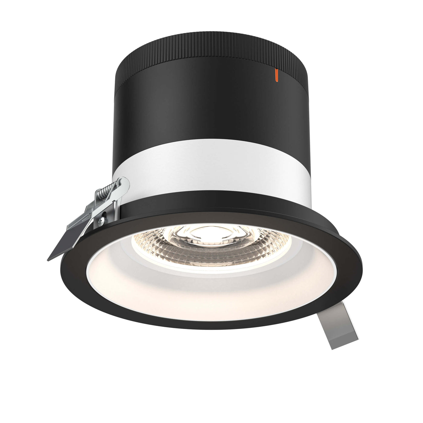 DALS Lighting - RC06-CC-60-RGWH-TBK - 6in Modular Downlight, 5CCT, 60 degree Beam Angle, Regressed, White, Black Trim