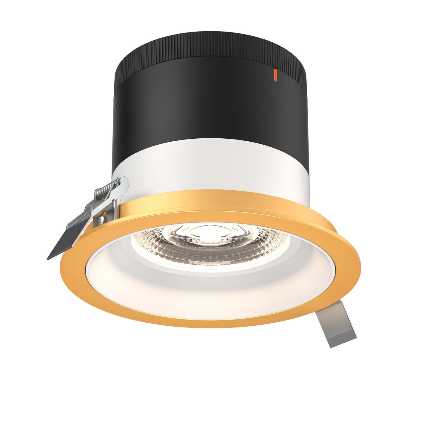 DALS Lighting - RC06-CC-60-RGWH-TGD - 6in Modular Downlight, 5CCT, 60 degree Beam Angle, Regressed, White, Gold Trim