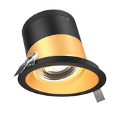DALS Lighting - RC06-CC-60-SLGD-TBK - 6in Modular Downlight, 5CCT, 60 degree Beam Angle, Slope Ceiling, Gold, Black Trim