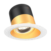 DALS Lighting - RC06-CC-60-SLGD-TL - 6in Modular Downlight, 5CCT, 60 degree Beam Angle, Slope Ceiling, Gold,Trimless