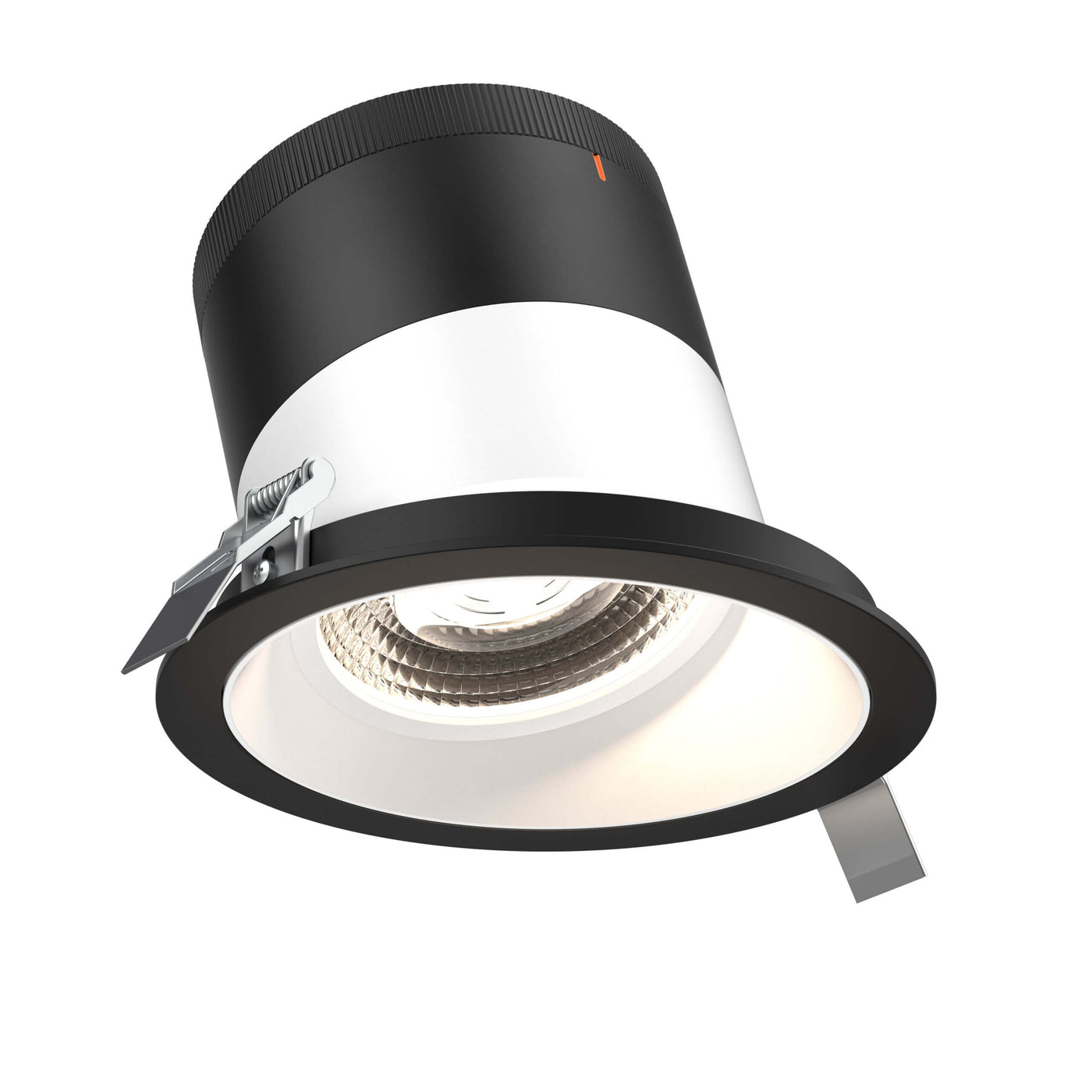 DALS Lighting - RC06-CC-60-SLWH-TBK - 6in Modular Downlight, 5CCT, 60 degree Beam Angle, Slope Ceiling, White, Black Trim