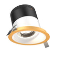 DALS Lighting - RC06-CC-60-SLWH-TGD - 6in Modular Downlight, 5CCT, 60 degree Beam Angle, Slope Ceiling, White, Gold Trim