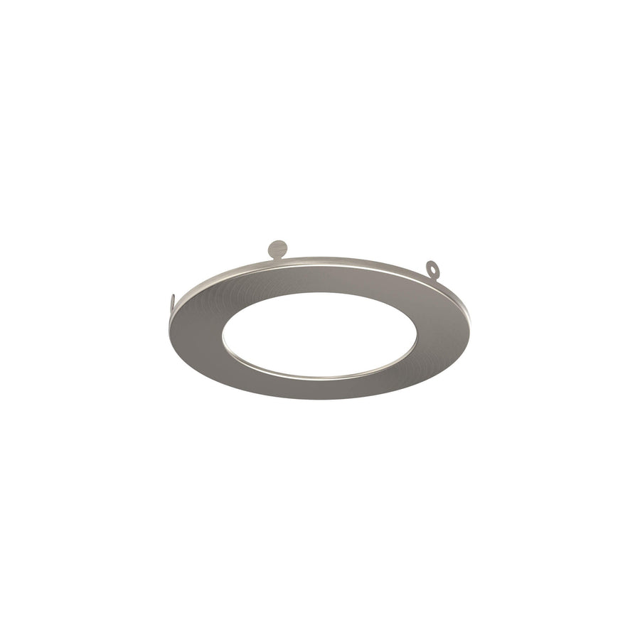 DALS Lighting - 4" Recessed add-on trim in Satin Nickel - SKU REC-PT4-SN