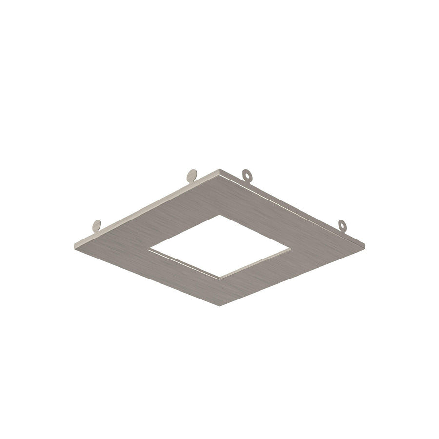DALS Lighting - 4in Trim Square, Satin Nickel - SKU REC-TRIM4SQ-SN