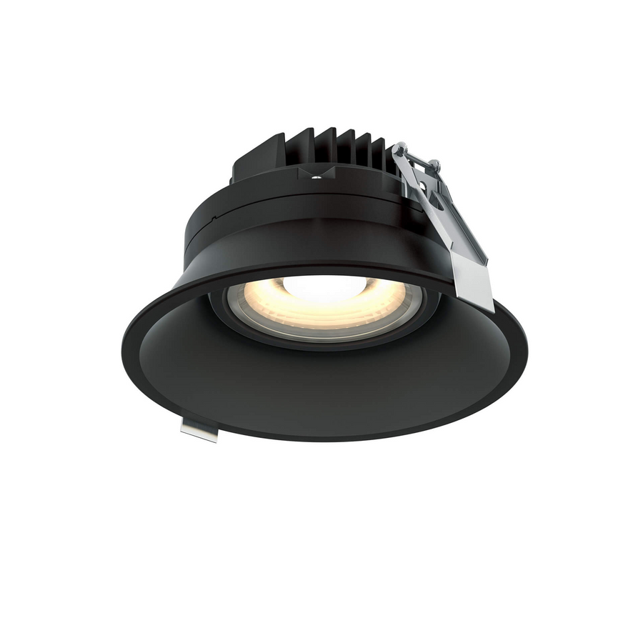 DALS Lighting - 6 Inch Round Indoor/Outdoor Regressed Gimbal Down Light - SKU RGM6-CC-BK
