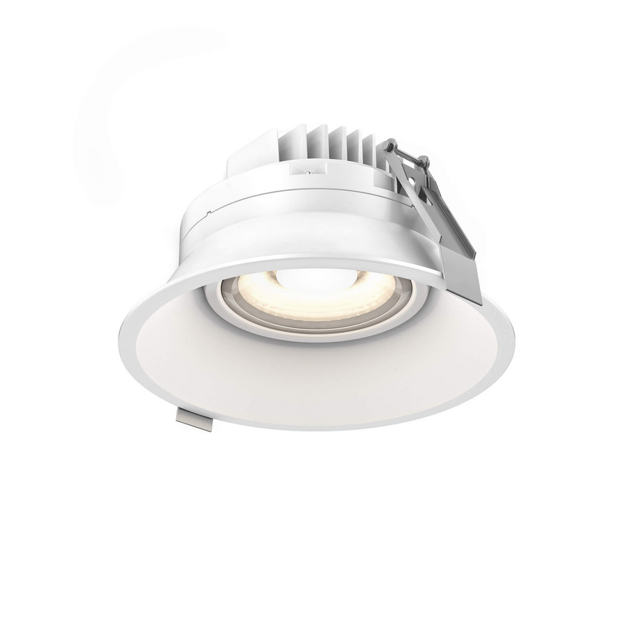 DALS Lighting - 6 Inch Round Indoor/Outdoor Regressed Gimbal Down Light - SKU RGM6-CC-WH