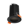 DALS Lighting - 2in High power regressed downlight, CCT, Universal driver - Black - SKU RGR2HP-CC-UNV-BK
