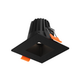 DALS Lighting - 2" Square Regressed Downlight, 5CCT & Dim-To-Warm - Black - SKU RGR2SQ-CDW-BK