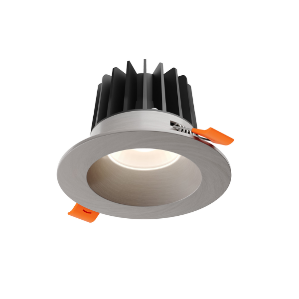 DALS Lighting - 4" Regressed Downlight, 5CCT & Dim-To-Warm - Satin nickel - SKU RGR4-CDW-SN