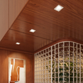 DALS Lighting - 4" Square Regressed Downlight, 5CCT & Dim-To-Warm - Black - SKU RGR4SQ-CDW-BK