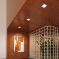 DALS Lighting - 6" Square Regressed Downlight, 5CCT & Dim-To-Warm - Black - SKU RGR6SQ-CDW-BK