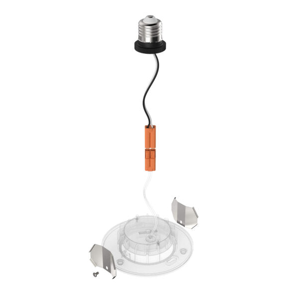 DALS Lighting - 4" can kit for RTJB4 - clips and E26 socket  - SKU RTJB4-ACC