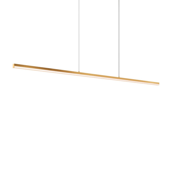 DALS Lighting - 60'' slim linear pendant, 5CCT - SKU SLPD60-CC-GD
