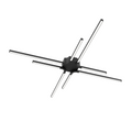 DALS Lighting - 120V - 277V Star LED flush mount - SKU STRFM-3K-BK