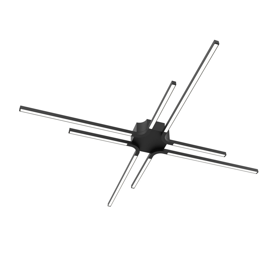 DALS Lighting - 120V - 277V Star LED flush mount - SKU STRFM-3K-BK