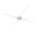 DALS Lighting - 120V - 277V Star LED flush mount - SKU STRFM-3K-WH