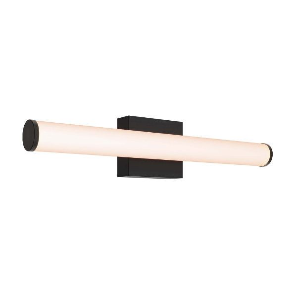 DALS Lighting - 22in round vanity light, 5CCT - Black - SKU VAN002-CC-22BK