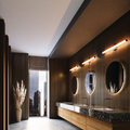 DALS Lighting - 22in round vanity light, 5CCT - Satin Nickel - SKU VAN002-CC-22SN