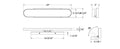 DALS Lighting - 24in Vanity oblong adjustable on Octo Jbox - SKU VAO24-CC-BK