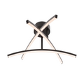 DALS Lighting - 3 Curved Branch Flush Mount - SKU W3FM-CC-BK