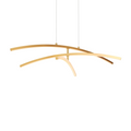 DALS Lighting - 3 Curved Branch Pendant - SKU W3PD36-CC-GD
